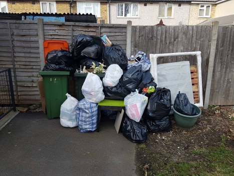 House clearance team working in a Heston property