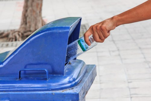 Various types of commercial waste materials