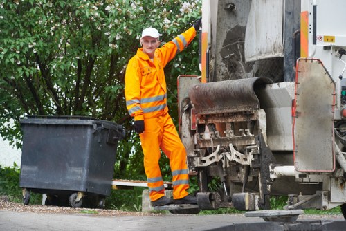 Crew assessing items during a property clearance