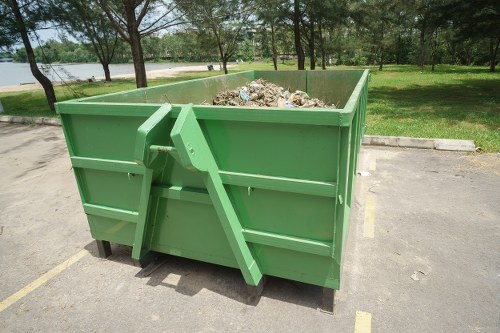 Types of builders waste sorted for clearance