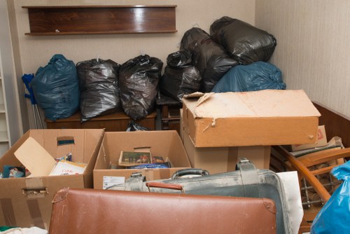 Recycling materials during flat clearance